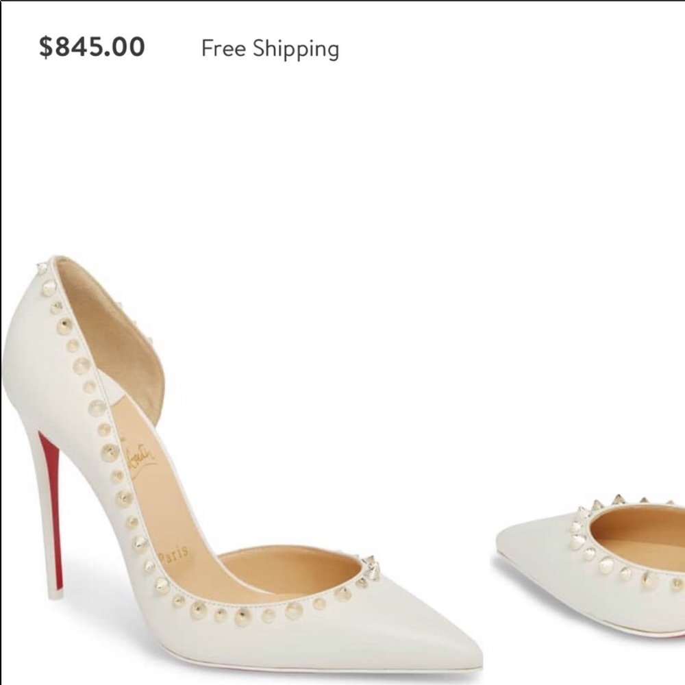 Christian Louboutin Irishell Spiked Half d’Orsay